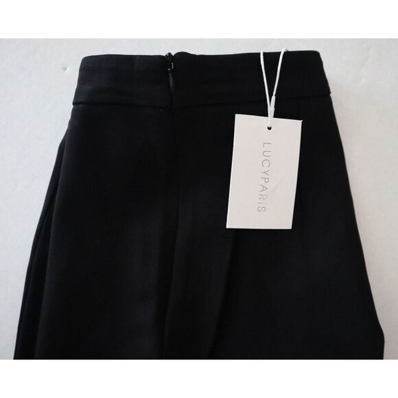 LUCY PARIS PA8907-1 Women's Sz Medium Black Kari Slit Cuff Stretch Pants - Picture 7 of 11
